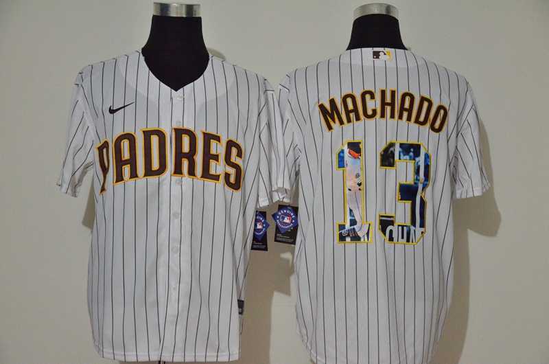 Padres 13 Manny Machado White Nike Cool Base Player Jersey,We sell and wholesale Padres 13 Manny Machado White Nike Cool Base Player Jersey on line form chian!